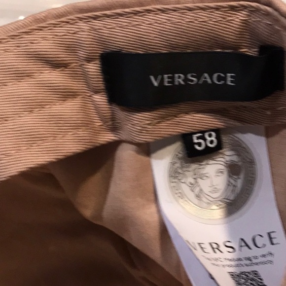 NWT Versace Light pink / Tan color Baseball Cap main image 11